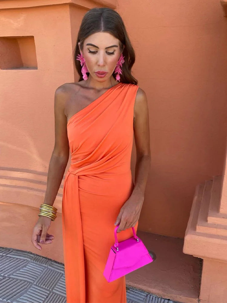 Lia™ | Asymmetrical Maxi Dress