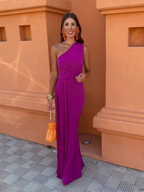 Lia™ | Asymmetrical Maxi Dress