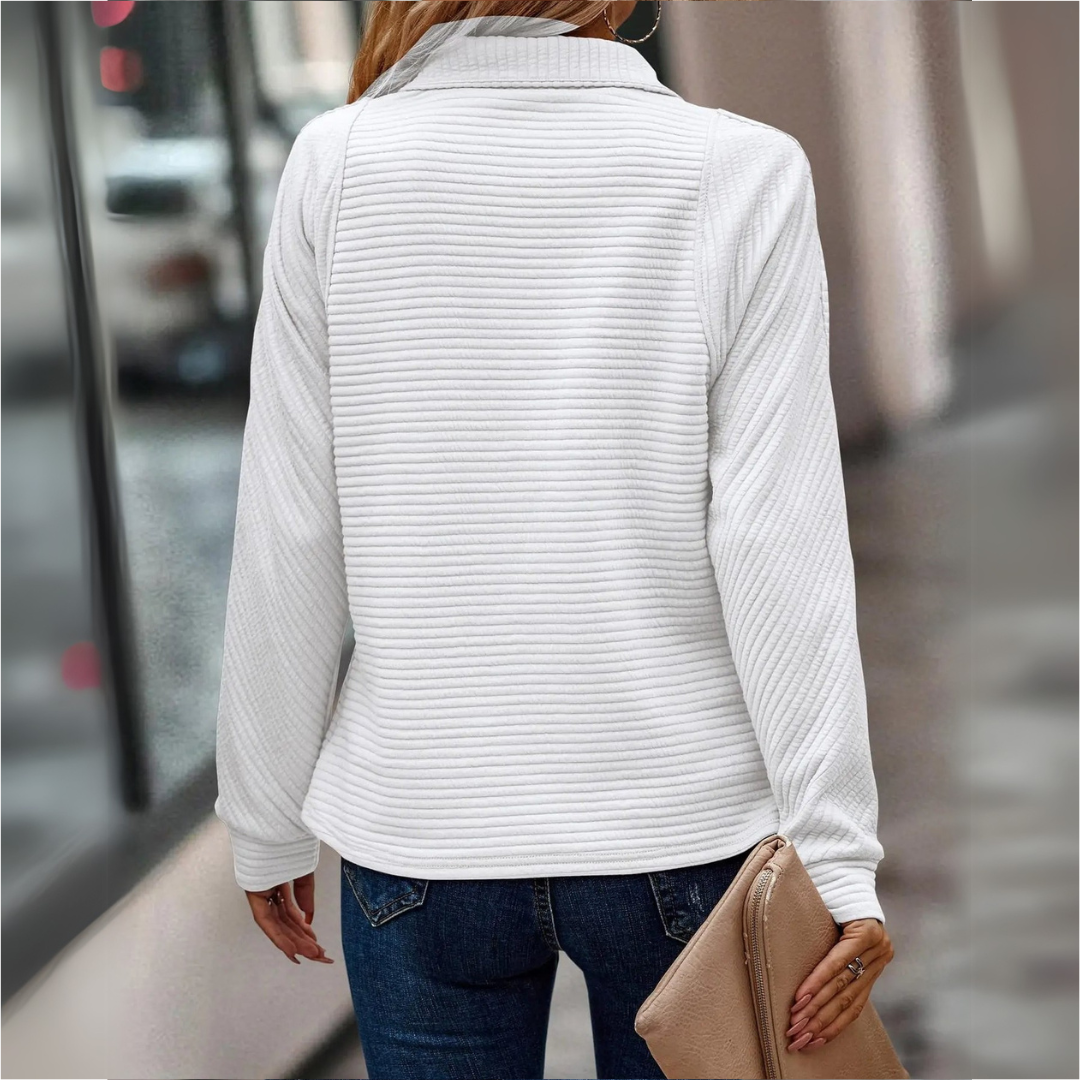 Lauren - Elegant V-neck sweater for women
