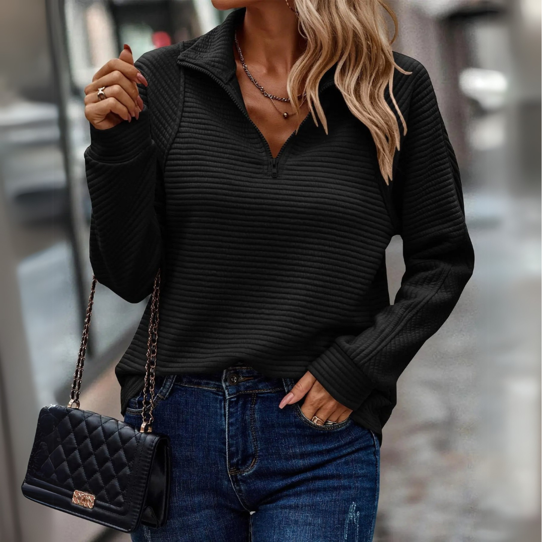 Lauren - Elegant V-neck sweater for women