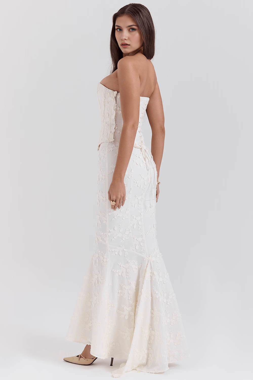 Eevi | Dress with Embroidered Corset