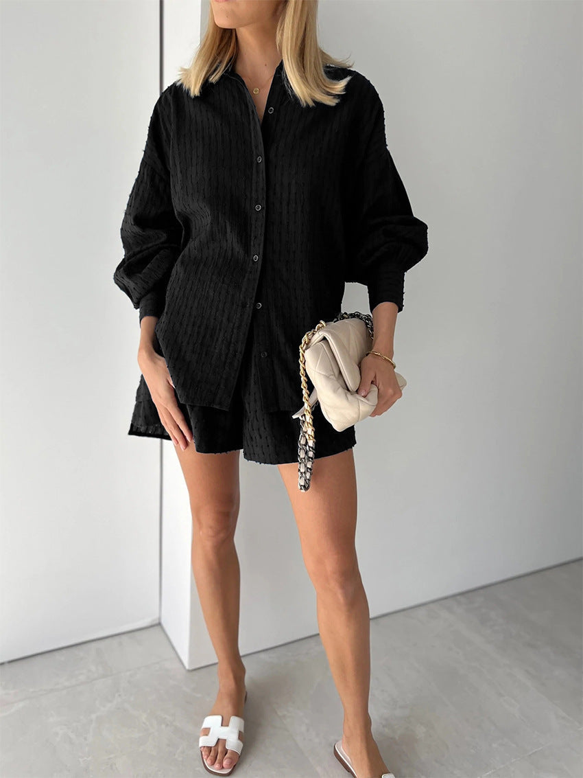 Ashley | Chic Shirt & Shorts Set ( Almost out of stock)
