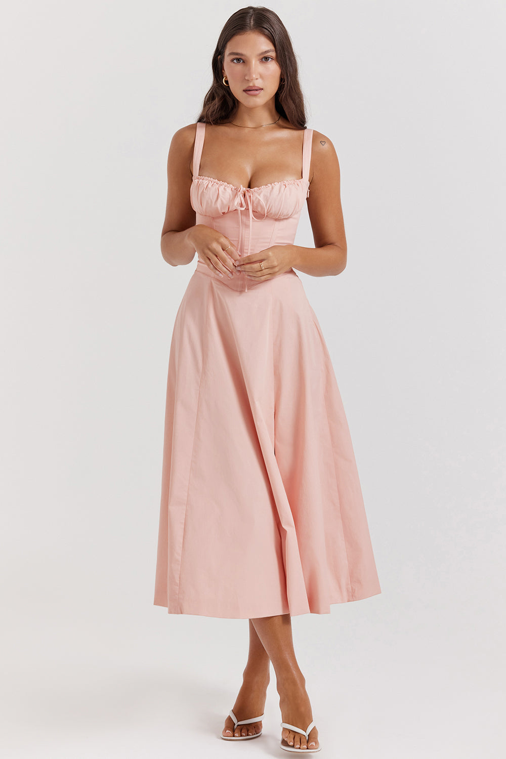 Elea | Midi Dress with Corset