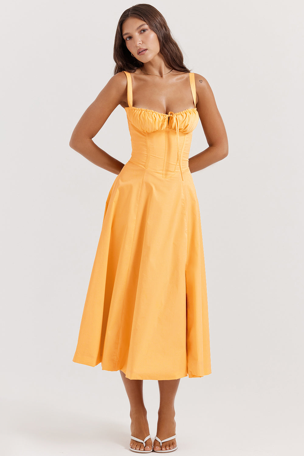 Elea | Midi Dress with Corset
