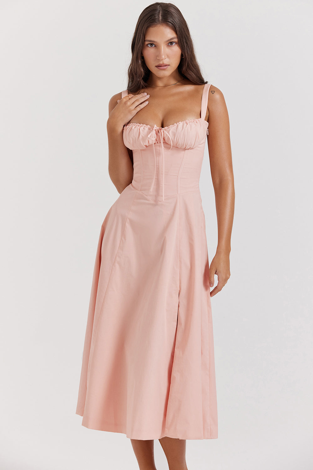 Elea | Midi Dress with Corset