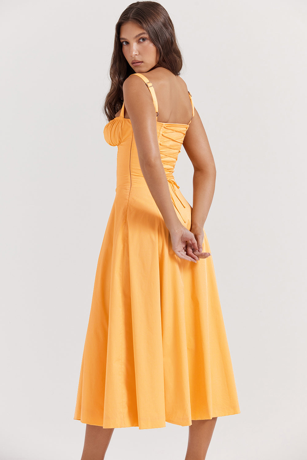 Elea | Midi Dress with Corset