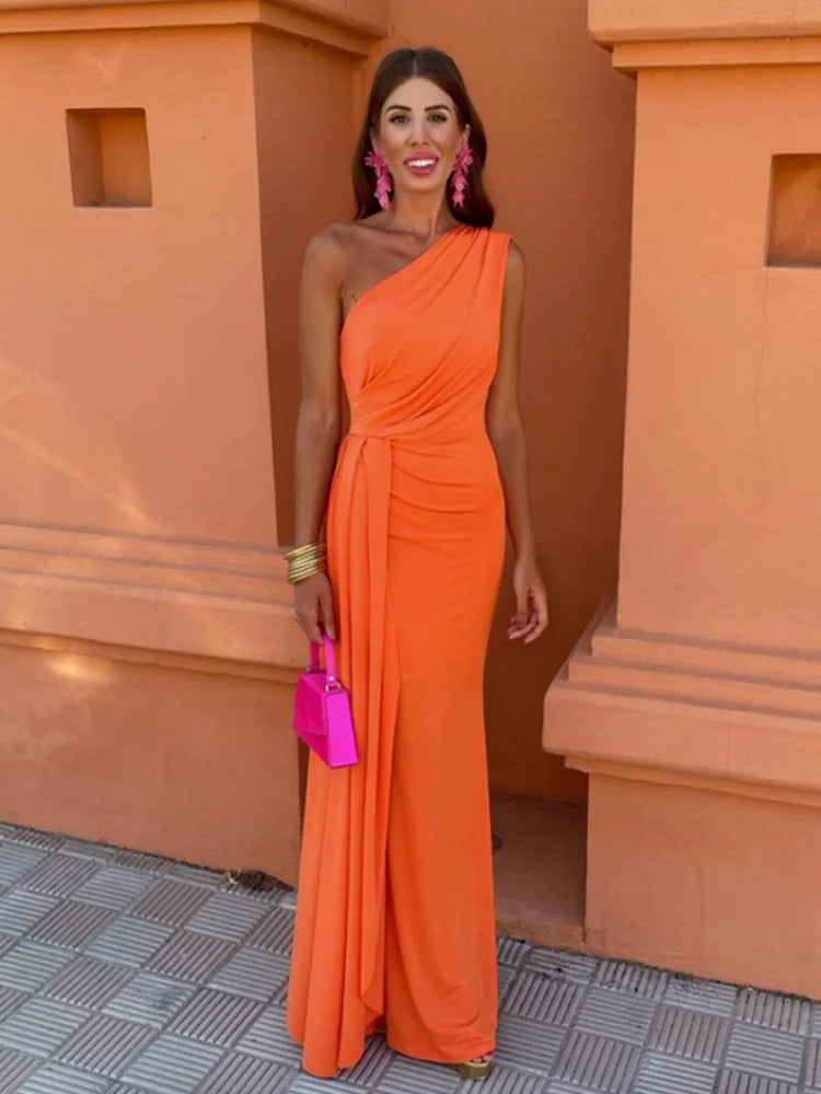 Lia™ | Asymmetrical Maxi Dress