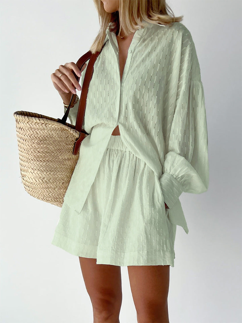 Ashley | Chic Shirt & Shorts Set ( Almost out of stock)